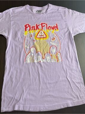 Pink Floyd T Shirt Large Purple Graphic Band Tee Licensed Rock Music